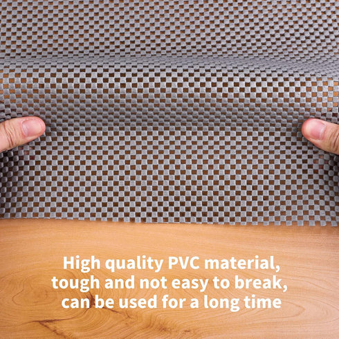 Ruisita Non-slip Mat Area Rug Pad, Anti Slip Gripper Roll Rubber Matting for Home, Office, Cars (Gray, 30 x 200 cm)