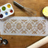 Designer Stencils Royal Damask Cake Foodgrade Stencil, 3.5 x 12.25