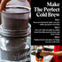 Willow & Everett Cold Brew Coffee Maker - 2 L Iced Tea & Coffee Maker with Glass Pitcher, Stainless Steel Spout,