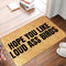Welcome Door Mats, Loud Ass Birds Greeting, Non Slip Indoor Outdoor Rugs for Home Bathroom Kitchen