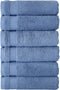 Classic Turkish Towels CTT - Premium 6 Piece Hand Towels Set, 100%