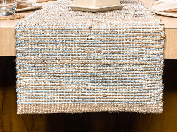 Chardin home Natural Jute Table Runner 13x72 Inch Vintage Boho Rustic Table