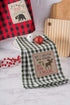 DII Holiday Kitchen Collection, Embroidered Dishtowel Set, Cabin Christmas, 18x28, 3 Piece