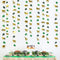 52Ft Gold Animal Green Palm Leaf Garland Banner for Jungle Safari Animal Party Decorations, 1st Birthday Supplies