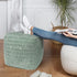 18"x18"x18", AELS Unstuffed Farmhouse Pouf Cover for Living Room, Boho Storage Bean Bag Cubes, Sage Green Soft Corduroy