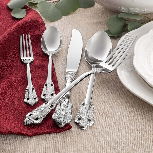 KEAWELL Luxury Dinner Spoon Set of 4, 18/10 Stainless Steel Mirror Polished Tablespoons, 7.8 Inches, Silver