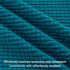 Hokway Couch Cushion Covers, Stretch Sofa Seat Cushion Slipcover Protector (Teal, Small)