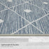 Blue Grey Seta Imagine Printed Chenille Runner Rug, 2' x 6' Non Skid & Machine Washable
