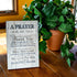 DEXSA Prayer for My Dad Wood Frame Wall Plaque, 6x9 inches, Father’s Day Gift, Made in USA
