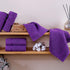 13x13 Inch 12 Pack Hawmam Linen Luxury Cotton Washcloths - Large Hotel Spa Bathroom Face Towel | | Purple