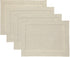 Solino Home Linen Placemats Set of 4 - Classic Hemstitch Natural Table Mats, 14 x 19 Inch, 100% Pure Linen