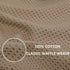 Homaxy 100% Cotton Waffle Weave Kitchen Dish Towels, Ultra Soft Absorbent Quick Drying Cleaning Towel, 13x28 Inches, 4-Pack, Tan by Homaxy