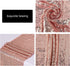 FGSAEOR Rose Gold Tablecloth, 12x108inch Sequins Table Runners and 54x108inch Plastic Table Cloths for Christmas