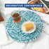 CLAYNIX Lazy Susan for Table, Mother of Pearl Turntable Organizer, Wood Round Spinning Tray for Kitchen
