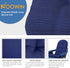 Cushion,48.520.85.5 Inches,High FOOWIN Adirondack Chair Cushion, Thickened Rocking Chair Back Patio Cushions with Ties