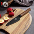 MITSUMOTO SAKARI 4.5 inch Japanese Paring Knife, Professional Black Titanium Coated Small Fruit Knife, Super-Sharp German Premium Alloy Steel Petty Chef Knife (Walnut Handle) by MITSUMOTO SAKARI