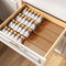 PanPanPal Spice Drawer Organizer, 4 Tier- 4 Pack Amber Acrylic Drawer Seasoning
