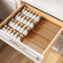 PanPanPal Spice Drawer Organizer, 4 Tier- 4 Pack Amber Acrylic Drawer Seasoning