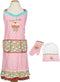 MÜkitchen Kids Apron Set | 24" Kids Cooking Apron, Oven Mitt, Chef’s Hat - 100% Cotton, Machine Washable