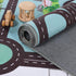 Country 3' 5' Superior Indoor Kids Rug, Washable, Non-Slip, Multi Color Playmat, Perfect for High Traffic Playroom