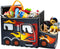 KAP Toy box for boys, Junior size, interactive Light up LED Toy chest,