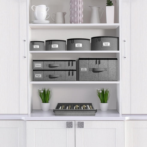 Sorbus Stemware Storage Cases, Hard Shell Wine Glass Storage Box with Dividers for 12 Crystal Glassware