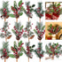 Tatuo 12 Pieces 14 Inch Christmas Pine Picks and Sprays Artificial Assorted