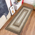 Hallway Runner Rug 2x8, Braided Printed Rustic Washable Non-Slip Boho Rug for Living Room