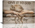 Farmhouse Bedroom Wall Art Decor, Give It to God and Go to Sleep Sign Quotes for Living Room