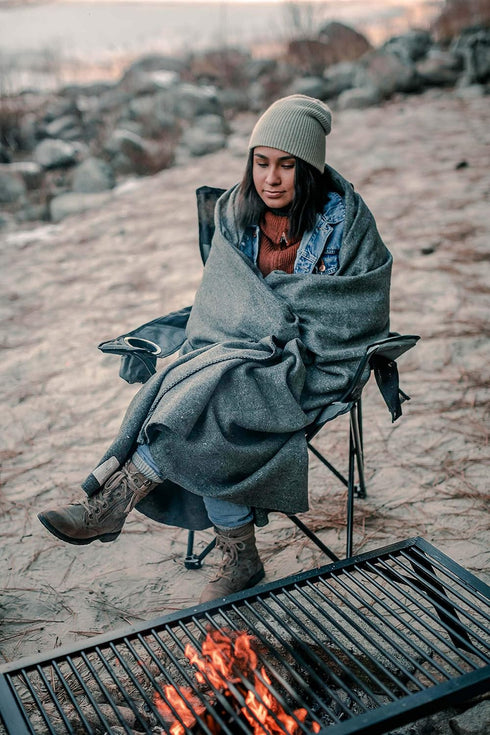 Stansport Wool Blend Camp Blankets for Outdoor Use