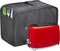 Toaster Cover with 2 Pockets, Dust & Fingerprint Protection, Machine Washable (2 Slice, Grey)