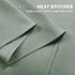NICETOWN Blackout Tiers Valance Curtain, 2 Panels 52" x 30", Thermal Insulated Grommet, Greyish Green for Kitchen/Office