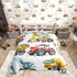 Erosebridal Kids Excavator Comforter Set Twin Size, Retro Truck Down Comforter for