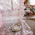 96 Inches 1 59 96 Inch TUDECO Pink Ruffle Curtains Long - Feminine Light Pink Sheer Floral Girly Curtains for Baby