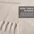 36 Inches yuboo Boho Nightstand Dresser Cover Top for Bedroom, Short Cream Small Farmhouse Coffee Table Runner , Rustic