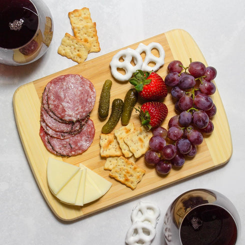 Totally Bamboo Hana Cutting Board – 10" x 7" Small Bamboo Prep Board, Lightweight & Durable