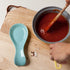 Now Designs Eggshell Blue Curved Stoneware Spoon Rest, 3.5x7.75 in