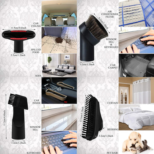 Nozzle 35mm 32mm Household Cleaning Kit Vacuum Cleaner Accessories & Air Driven Pet Upholstery Turbo Brush Vacuums Tool