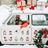 12Pcs Christmas Gnome Refrigerator Magnets, Waterproof Holiday Gnome Car Decals for Party Decor