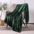 Whale Flotilla Flannel Fleece Throw Blanket, Soft Velvet Sofa Blanket, Vintage Pattern, 50x60 Inch, Deep Green