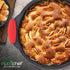 NutriChef Non Stick Round Cake Pan, 9.68 Inch Metal Bakeware with Silicone Handles, Easy-to-Clean, Dishwasher Safe