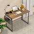 YSSOA Computer Desk, 40 Inch Home Office Work Study Table with Headphone Hooks, Deep Brown