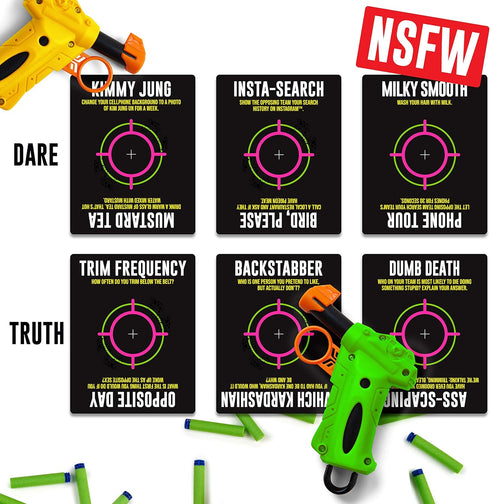 Wilder Games Bad Aim - The Hilarious Truth or Dare Shootout Party Game, Perfect for Home, Ages 17+