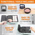 Baker's Friend Breakfast Sandwich Maker, Nonstick Electric Griddle & Grill Combo, 3 in 1 Breakfast Station