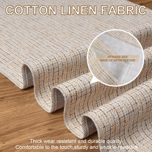 48 Inches yuboo Spring Boho Table Runner Short, Dresser Runner Cover Top, Beige Macrame Coffee Table Runners for Living