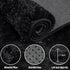 Xafir 4x6 4'x6') Area Rug for Living Room:Ultra Soft Fluffy Shag Black Rugs,Large Fuzzy Plush Indoor Non Slip Carpet