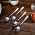 KEAWELL Premium 4-Piece Louis Hammered Spoons Set, 18/10 Stainless Steel, Dishwasher Safe, 6.4" Teaspoon