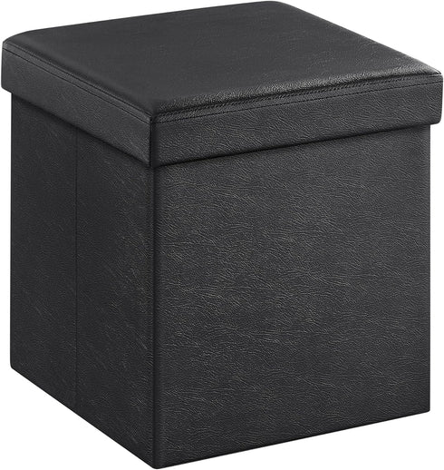SONGMICS MAZIE Collection - 15 Inches Ottoman with Storage, Footstool, Storage Ottoman,