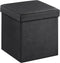 SONGMICS MAZIE Collection - 15 Inches Ottoman with Storage, Footstool, Storage Ottoman,