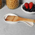 Large Porcelain Spoon Rest, Utensil Holder for Kitchen Counter, Dishwasher Safe (White)